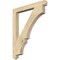 Ekena Millwork Balboa Arts & Crafts Rough Sawn Bracket, Douglas Fir, 4"W x 38"D x 46"H BKT04X38X46BOA03RDF - alternate 1